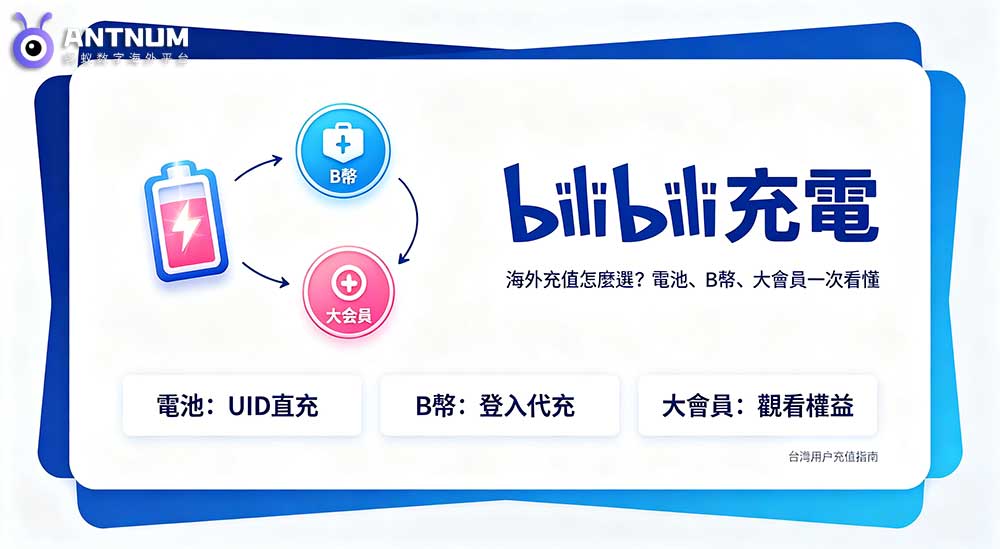 bilibili 充電完整攻略，電池、B 幣、大會員差異一次看懂