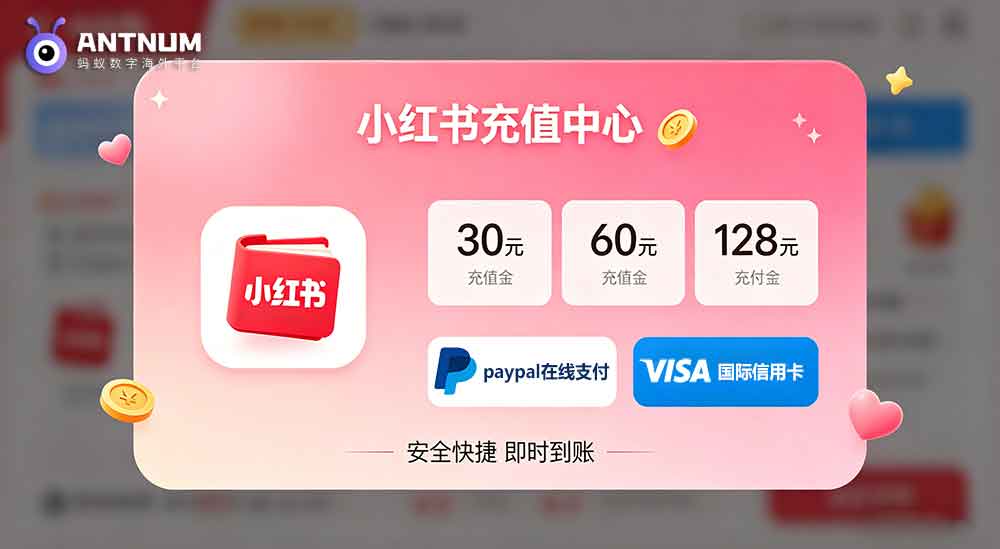 海外如何用网页给小红书充值薯币|这么做方便快捷