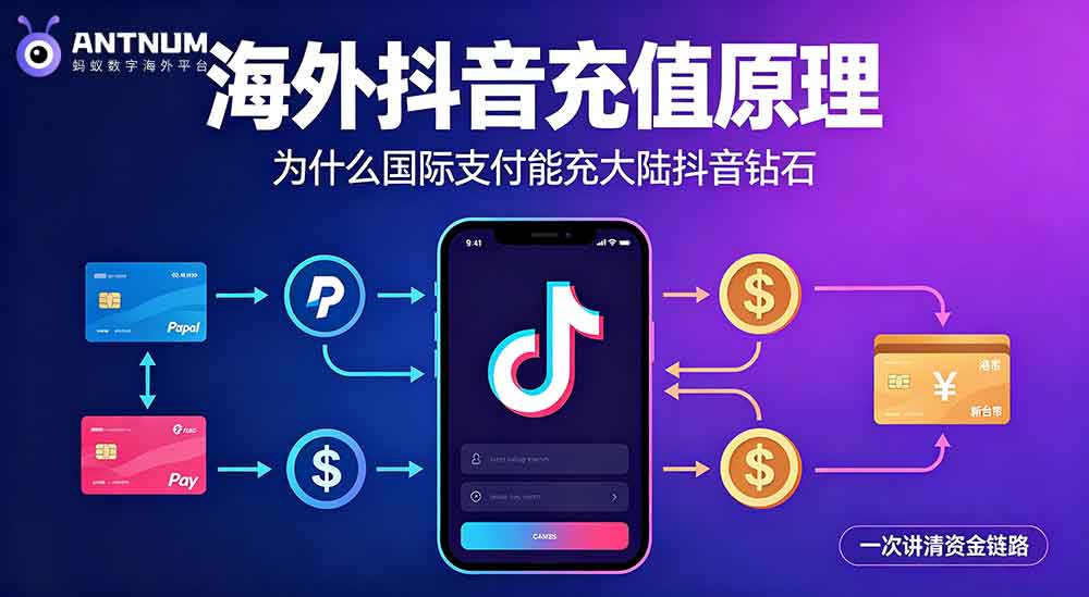 抖音钻石充值官网选择,海外充值新手教程