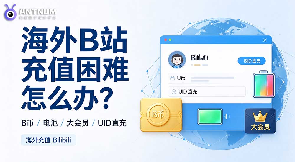 海外 bilibili 充值很麻烦，海外信用卡不能直接充 bilibili 电池吗？